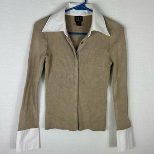 INC Long-sleeve Top Size M